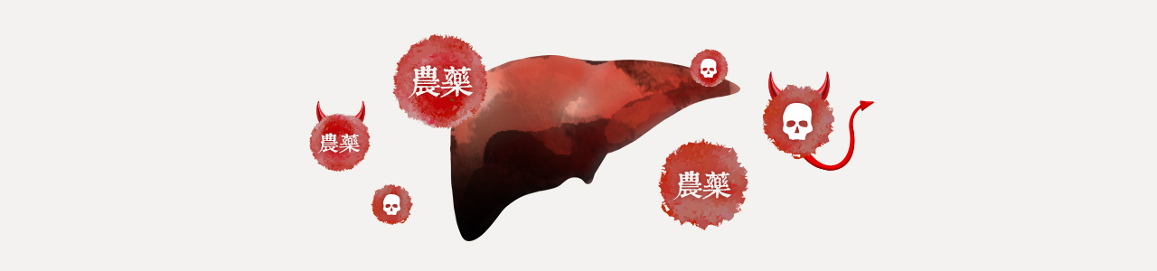 長期接觸農藥會導致肝臟機能下降,引起肝硬化、肝積水等一些肝臟病變。